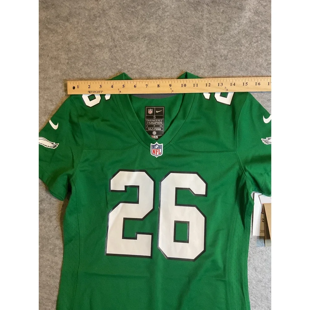 NWT Nike NFL Philadelphia Eagles Saquon Barkley 26 Jersey Kelly Green Women's S